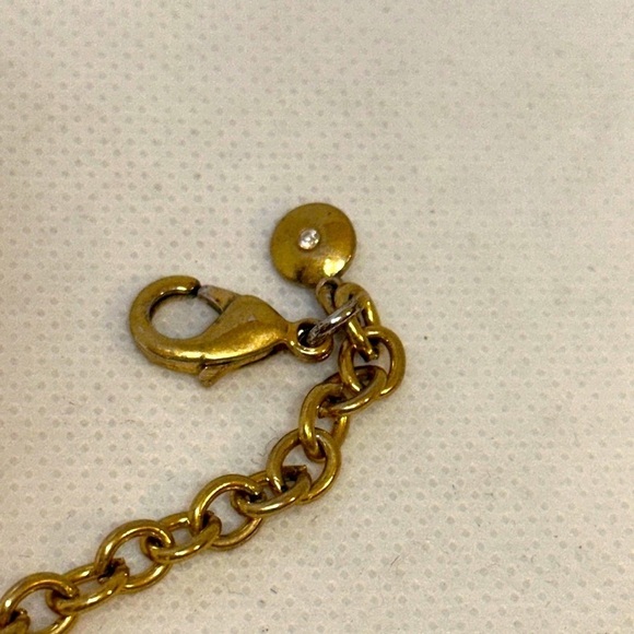 J. Crew Tortoise and Crystal Pendant Necklace with Matching Bracelet - EUC - Picture 6 of 11